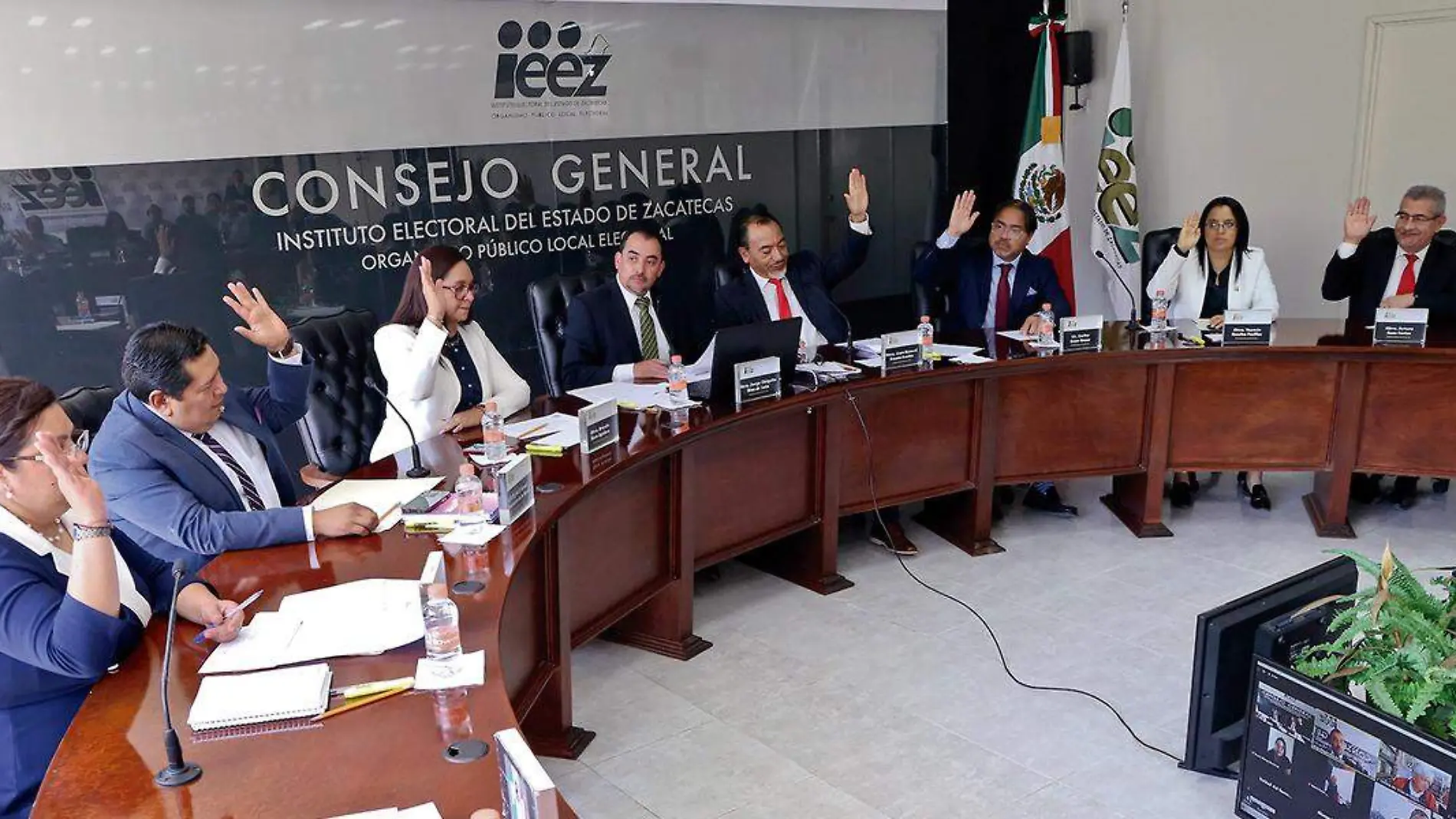 Sesión del consejo general del IEEZ